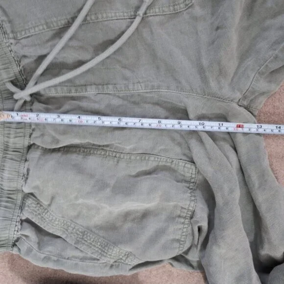 Joie Linen Lyocell Wide Leg Cargo Coastal Relaxed Lightweight Stretch Pants XL - Picture 7 of 9